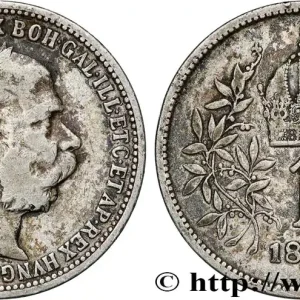 AUTRICHE 1 Corona François-Joseph Ier tête laurée 1893 Vienne fwo_772755 Monde Prix Promo