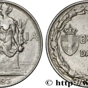 Fait Main ITALIE 1 Lira (Buono da L.1) Italie assise 1923 Rome - R fwo_772780 Monde