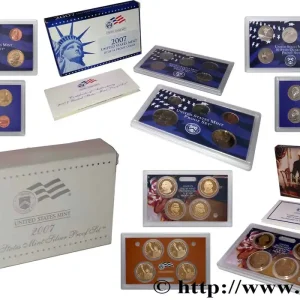Original ÉTATS-UNIS D'AMÉRIQUE PROOF SET QUARTERS + PRESIDENTIAL SET - PROOF SET + PROOF SET 2007 2007 S- San Francisco fwo_715336 Monde