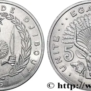Vente Flash DJIBOUTI 5 Francs 1991 Paris fwo_749925 Monde