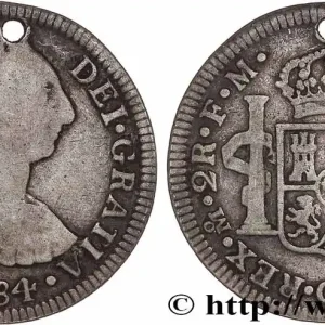 MEXIQUE - CHARLES III 2 Reales 1784 Mexico fwo_768535 Monde Nouveauté