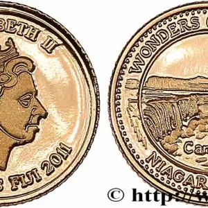 Commander Maintenant FIDJI 10 Dollar Proof Chute du Niagara 2011 fwo_768831 Monde