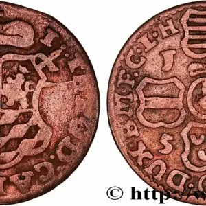 Offre Limitée BELGIQUE - PRINCIPAUTÉ ÉPISCOPALE DE LIÈGE 1 Liard Évéché de Liège frappe au nom de Jean-Théodore de Bavière 1752 fwo_772094 Monde