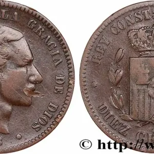 Prix Bas ESPAGNE 10 Centimos Alphonse XII 1878 Oeschger Mesdach & CO fwo_772142 Monde