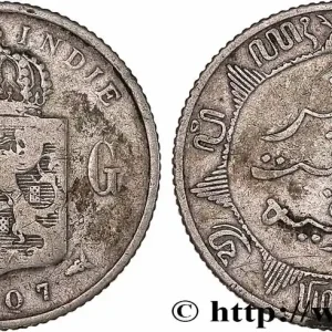 INDES NEERLANDAISES 1/4 Gulden 1907 Utrecht fwo_772248 Monde Prix Choc