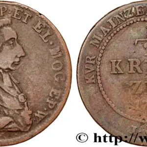 ALLEMAGNE - MAYENCE 1/2 Kreutzer Friedrich Karl Joseph von Erthal 1796 fwo_774457 Monde Offre Limitée