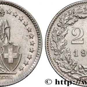 SUISSE 2 Francs Helvetia 1964 Berne - B fwo_774567 Monde Affaire À Saisir