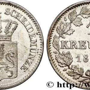 ALLEMAGNE - HESSE 1 Kreuzer Hesse-Darmstadt 1869 fwo_774602 Monde Satisfait Ou Remboursé