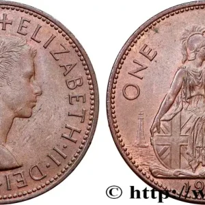 Livraison Gratuite ROYAUME-UNI 1 Penny Elisabeth II 1964 fwo_774604 Monde