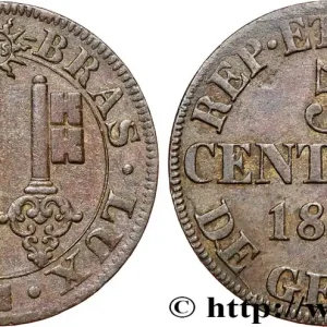 Vente Directe SUISSE - RÉPUBLIQUE DE GENÈVE 5 Centimes 1840 fwo_774716 Monde