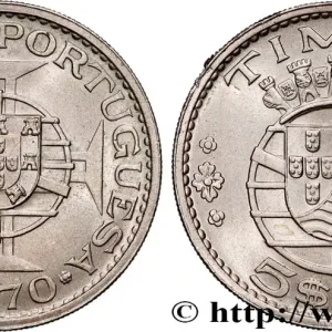 TIMOR 5 Escudos Colonie Portugaise 1970 fwo_774720 Monde Commande En Gros