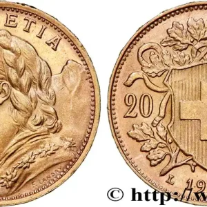 OR, PALLADIUM ET PLATINE INVESTISSEMENT 20 Francs "Vreneli" 1935 Berne fwo_757135 Monde Vente Directe