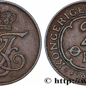 Édition Limitée DANEMARK 2 Ore Frédéric VII 1907 Copenhague fwo_764816 Monde