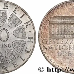 Offre Du Jour AUTRICHE 50 Schilling 150e anniversaire de la banque nationale autrichienne 1966 fwo_768281 Monde