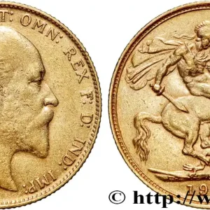 OR, PALLADIUM ET PLATINE INVESTISSEMENT 1 Souverain Edouard VII 1910 Sydney fwo_769520 Monde Gros Lot