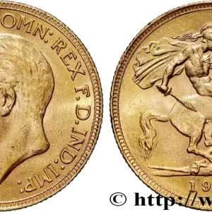 Gros Lot OR, PALLADIUM ET PLATINE INVESTISSEMENT 1 Souverain Georges V 1930 Afrique du Sud fwo_769523 Monde