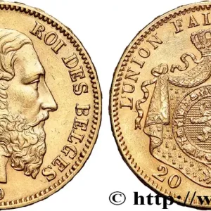 OR, PALLADIUM ET PLATINE INVESTISSEMENT 20 Francs Léopold II 1870 Bruxelles fwo_769536 Monde En Vogue