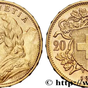 Réduction OR, PALLADIUM ET PLATINE INVESTISSEMENT 20 Francs "Vreneli" 1915 Berne fwo_769574 Monde