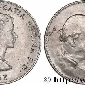 Réduction ROYAUME-UNI 1 Crown Winston Churchill 1965 fwo_770821 Monde