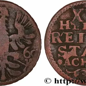 Seulement Aujourd’hui ALLEMAGNE - AIX-LA-CHAPELLE 12 Heller ville de Aachen aigle 1760 fwo_775822 Monde