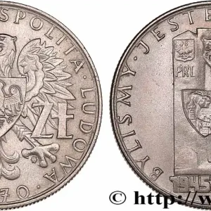 POLOGNE 10 Zlotych 25e anniversaire de l’annexion des provinces 1970 Varsovie fwo_775870 Monde Exclusif