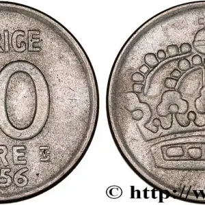 SUÈDE 50 Ore 1956 fwo_775877 Monde Bon Marché