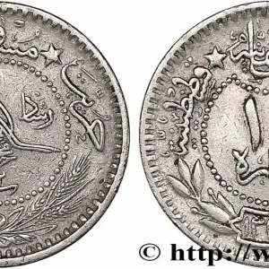 Original TURQUIE 10 Para Mehmed V AH1327 / 2 (1910) Constantinople fwo_775947 Monde