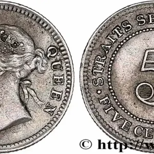 ÉTABLISSEMENTS DES DÉTROITS 5 Cents Victoria 1899 fwo_776024 Monde Livraison Mondiale