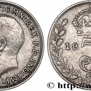 Fait Main ROYAUME-UNI 3 Pence Georges V 1919 fwo_776054 Monde