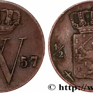 PAYS-BAS 1/2 Cent Guillaume III 1857 Utrecht fwo_776111 Monde Commande En Gros
