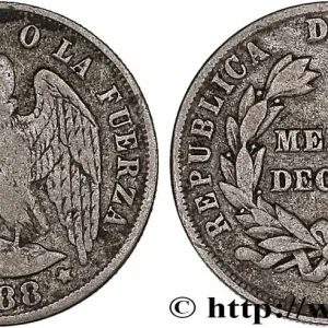 CHILI 1/2 Decimo condor 1888 Santiago - S° fwo_776129 Monde Remise