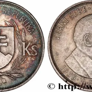 Bon Plan SLOVAQUIE 50 Korun Dr. Joseph Tiso, 5e anniversaire de l’Indépendance 1944 fwo_776134 Monde