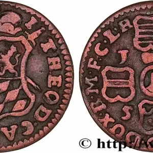 BELGIQUE - PRINCIPAUTÉ ÉPISCOPALE DE LIÈGE 1 Liard Évéché de Liège frappe au nom de Jean-Théodore de Bavière 1750 fwo_776171 Monde Paiement Sécurisé