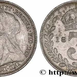 ROYAUME-UNI 3 Pence Victoria “Old Head” 1896 fwo_775091 Monde Super Prix