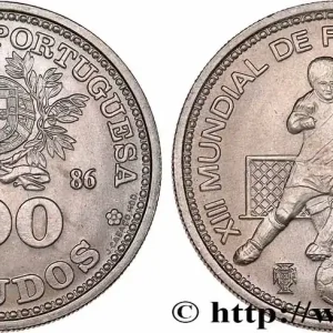 PORTUGAL 100 Escudos XIIIe Mondial de Football 1986 Lisbonne fwo_690185 Monde Tendance