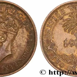 Populaire AFRIQUE OCCIDENTALE BRITANNIQUE 2 Shillings Georges VI 1938 Kings Norton - KN fwo_749114 Monde