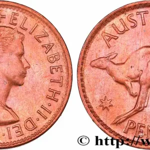 AUSTRALIE 1 Penny Elisabeth II 1964 Melbourne fwo_751306 Monde Prix Bas