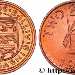 GUERNESEY 2 Pence 1979 fwo_761132 Monde Livraison Gratuite