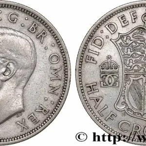 Promotion Saisonnière ROYAUME-UNI 1/2 Crown Georges VI 1938 fwo_761687 Monde