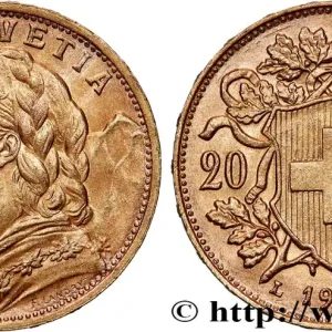 Prix Promo OR, PALLADIUM ET PLATINE INVESTISSEMENT 20 Francs "Vreneli" 1935 Berne fwo_763768 Monde