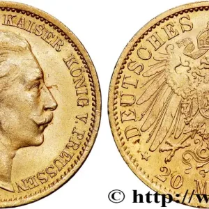 OR, PALLADIUM ET PLATINE INVESTISSEMENT 20 Mark Guillaume II 1906 Berlin fwo_769476 Monde Paiement Sécurisé