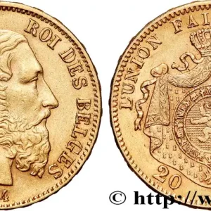 OR, PALLADIUM ET PLATINE INVESTISSEMENT 20 Francs Léopold II 1874 Bruxelles fwo_769537 Monde Exclusif