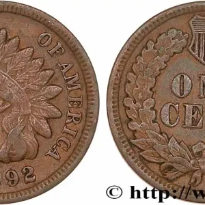 ÉTATS-UNIS D'AMÉRIQUE 1 Cent tête d’indien, 3e type 1892 Philadelphie fwo_771511 Monde Top Vente