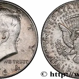 Produit De Marque ÉTATS-UNIS D'AMÉRIQUE 1/2 Dollar Kennedy 1964 Philadelphie fwo_772969 Monde