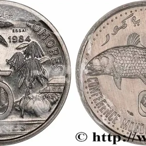 Marque COMORES Essai de 5 Francs 1984 Paris fwo_775867 Monde