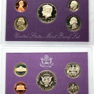 ÉTATS-UNIS D'AMÉRIQUE Série Proof Set 1 & 5 Cents, 1 Dime, Quarter Dollar & Half Dollar 1989 San Francisco fwo_775953 Monde Populaire