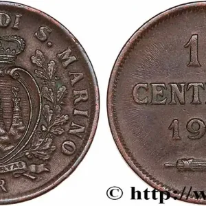 SAINT-MARIN 10 Centesimi écu aux trois tours 1935 Rome - R fwo_776977 Monde Offre Spéciale