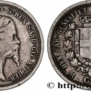 ITALIE - ROYAUME DE SARDAIGNE 50 Centesimi Victor Emmanuel II 1860 Milan fwo_777099 Monde Prix Choc