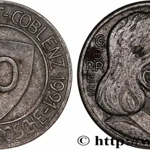 Vente Flash ALLEMAGNE - Notgeld 10 Pfennig Coblence (Coblenz) 1921 fwo_777109 Monde