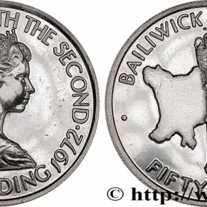 Usine Directe JERSEY 50 Pence noces d’argent 1972 fwo_777409 Monde